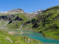 Bei der Pasterzenalpe (2248m) mit Naßfeldspeicher Ausblick